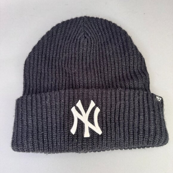 ’47  New York Yankees Knit Beanie – Black - Picture 1 of 5